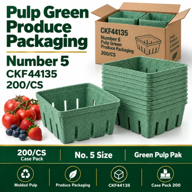 Pulp Green Produce Packaging - Number 5 - CKF44135 - 200/CS