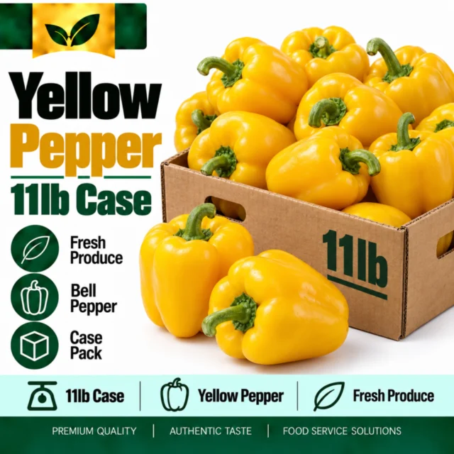 Yellow Pepper 11lb Case