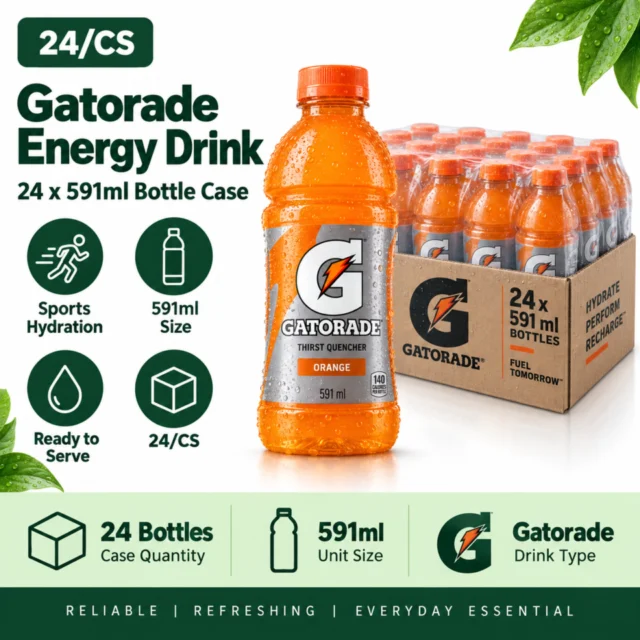 Gatorade Energy Drink 24x591ml Bottle Case