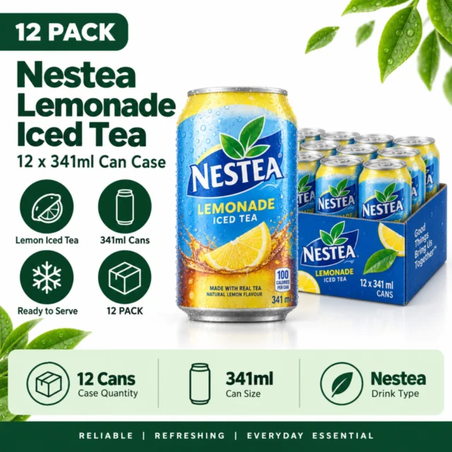 Nestea Lemonade Ice Tea - 12x341ml Can Case