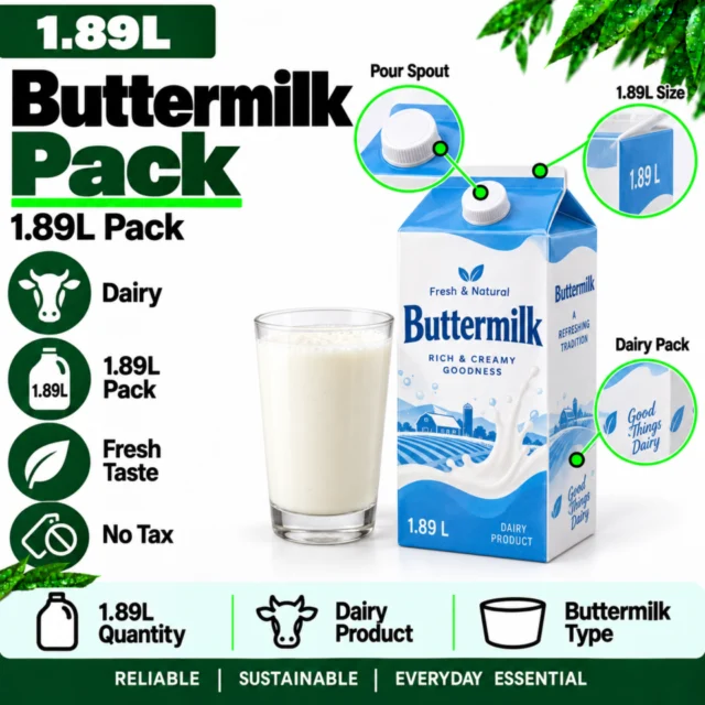 Buttermilk 1.89L Pack