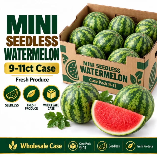 Watermelon Mini Seedless 9-11ct Case