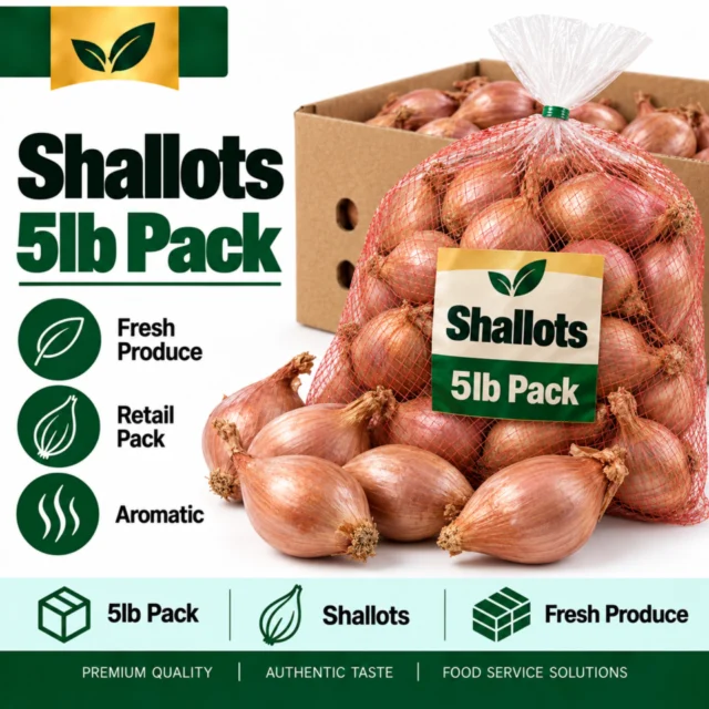 Shallots 5lb Pack