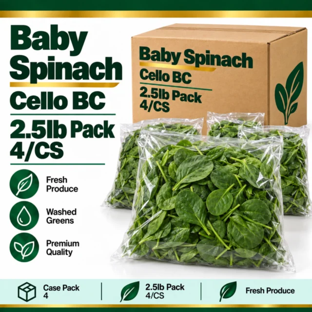 Baby Spinach Cello Bc 2.5ll Pack (4/CS)