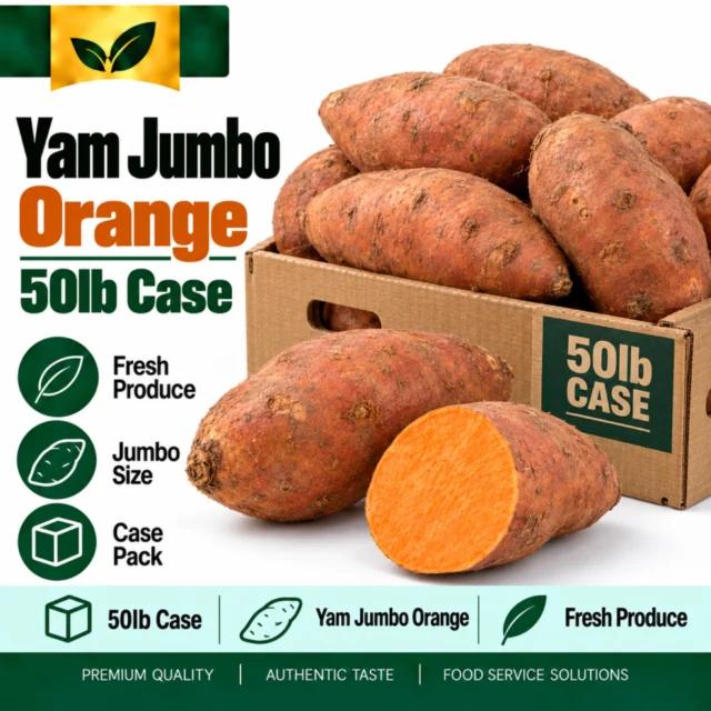Yam Jumbo Orange 50lb Case
