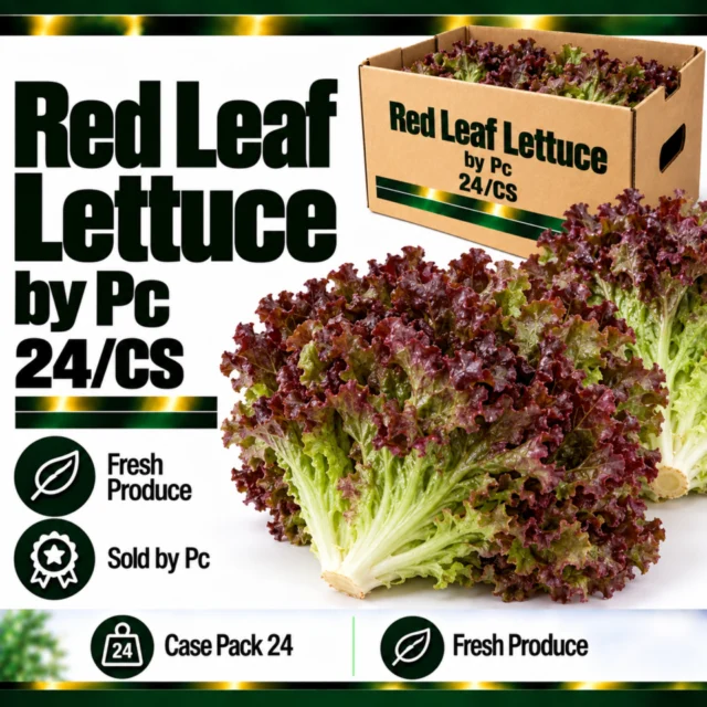 Red Leaf Lettuce by Pc (24/CS)