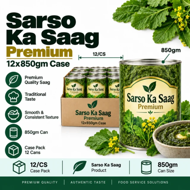 Sarso Ka Saag Premium - 12x850gm Case