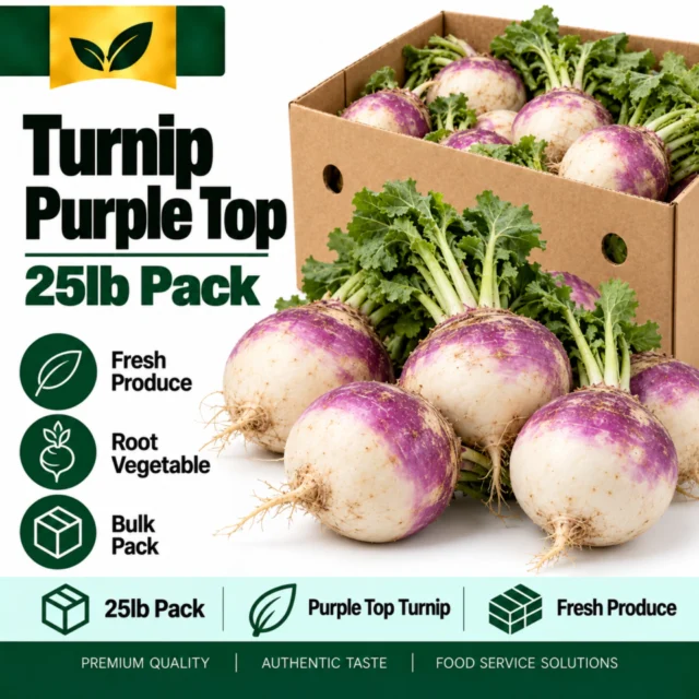 Turnip Purple Top 25lb Pack