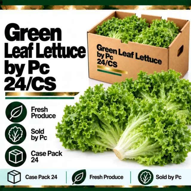 Green Leaf Lettuce by Pc (24/CS)