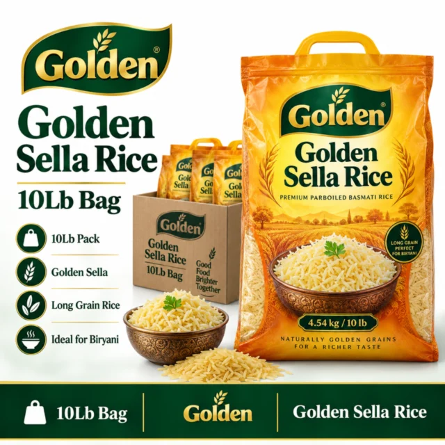 Golden Sella Rice 10lb Bag