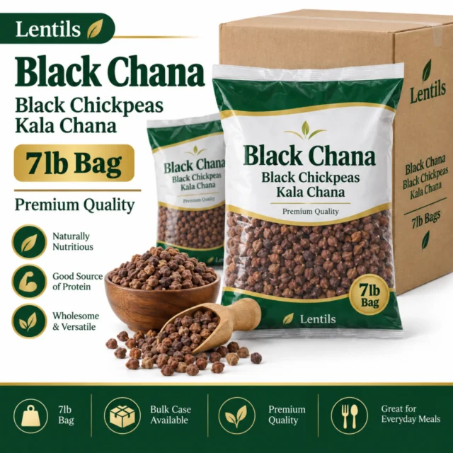 Black Chana / Black Chickpeas / Kala Chana 7lb Bag