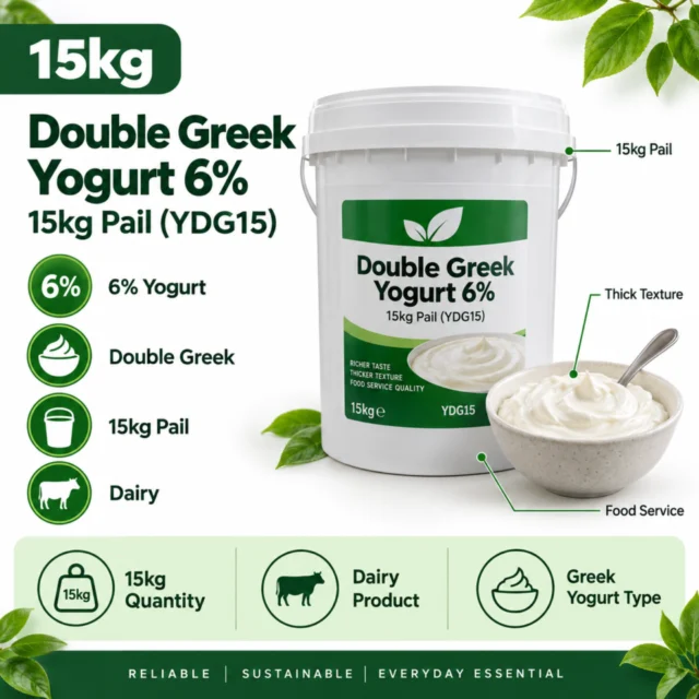 Yogurt – 6% - Double Greek - 15kg Pail (YDG15)