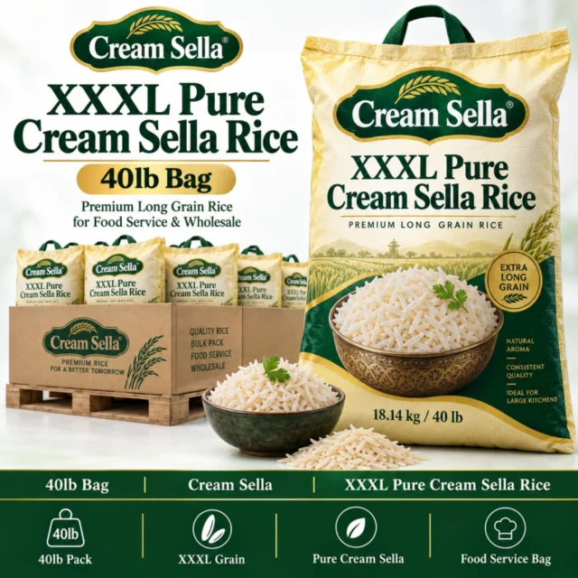 Xxxl Pure Cream Sella Rice Bag - 40lb