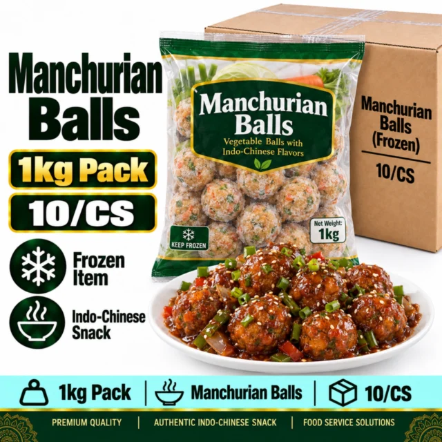 Manchurian Balls 1kg Pack (10/CS)