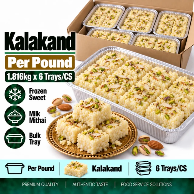 Kalakand Per Pound (1.816kg x 6 Trays/CS)