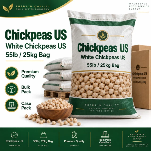 Chickpeas US / White Chickpeas US 55lb/25kg Bag