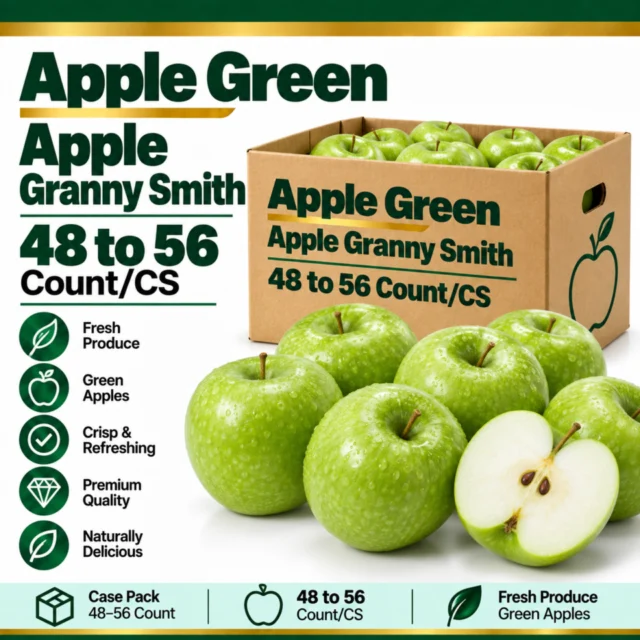 Apple Green / Apple Granny Smith Case - 48 to 56 Count/CS