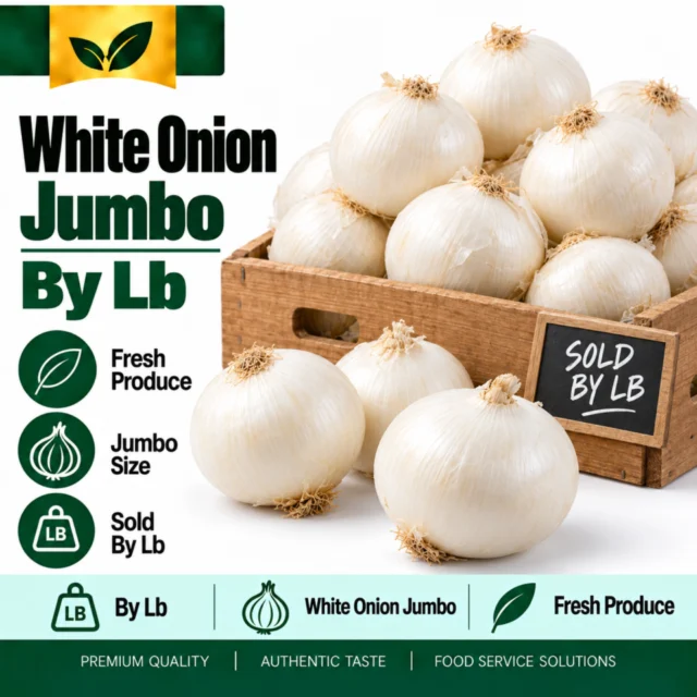White Onion Jumbo by lb