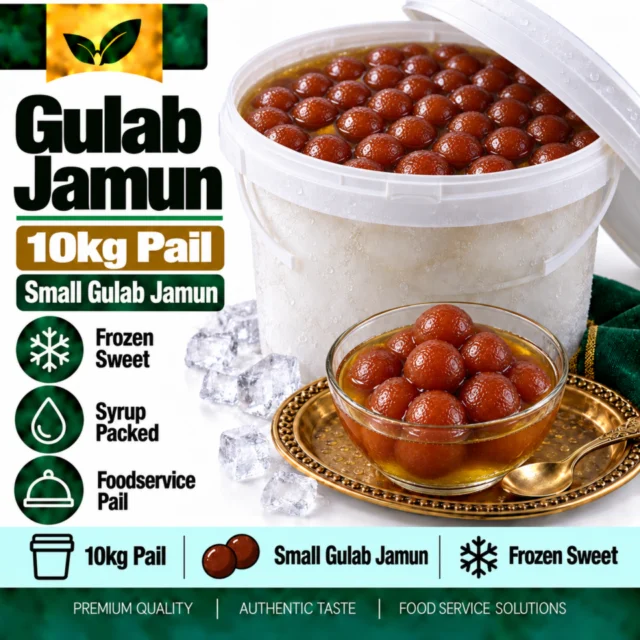 Gulab Jamun 10kg Pail (Small Gulab Jamun)