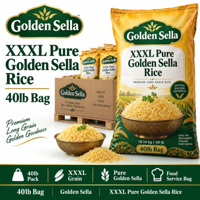 Xxxl Pure Golden Sella Rice Bag- 40lb