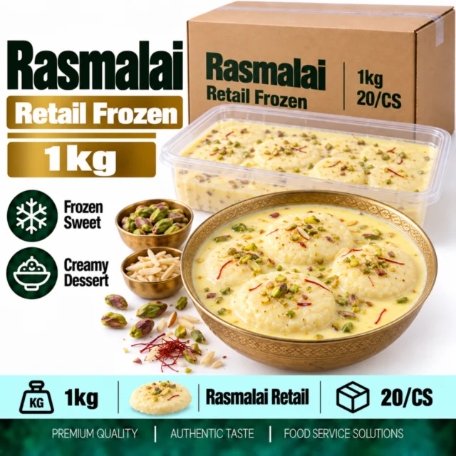 Rasmalai Retail Frozen 1kg (20/CS)