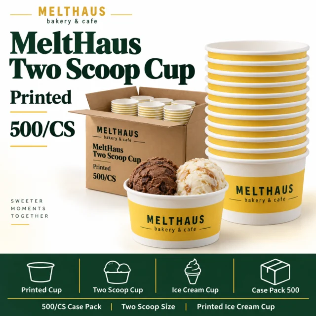 MeltHaus Two scoop Cup - Printed - 500/CS