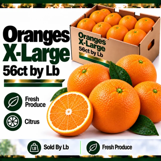 Oranges X-Large 56ct by Lb