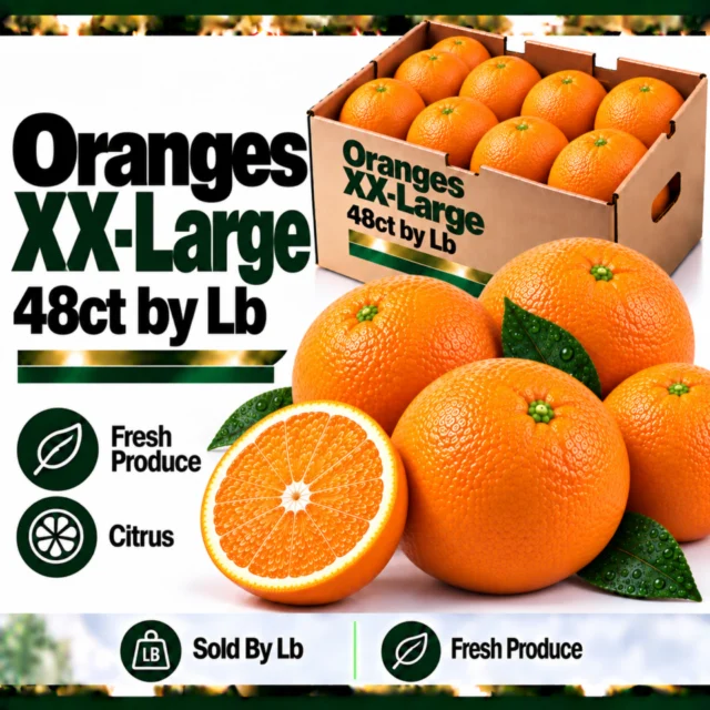 Oranges XX-Large 48ct by Lb