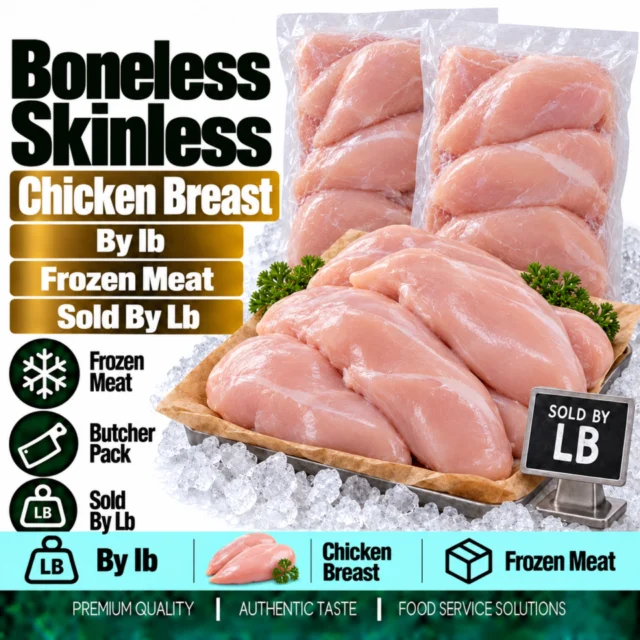Boneless, Skinless Chicken Breast by lb